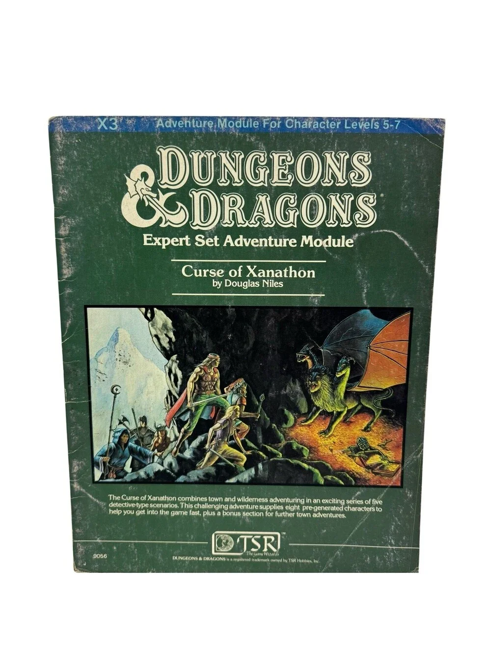 Dungeons and Dragons Curse of Xanathon Adventure Expert Adventure Module - X3